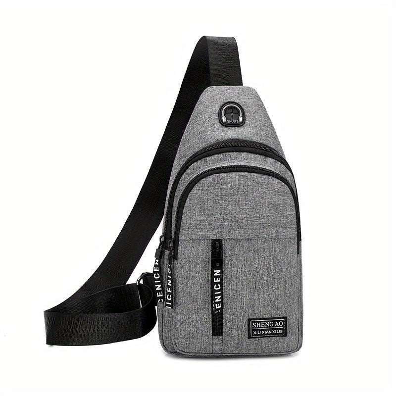 Men's Crossbody Chest Bag Sling Bag For Outdoor Sports Travel