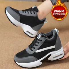 Women's Chunky Sneakers Air Cushion Height Increased Casual Walking Shoes