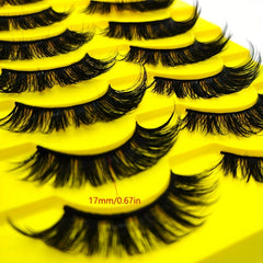 10 Pairs 10D Dramatic Cat Eye False Eyelashes 15 18mm