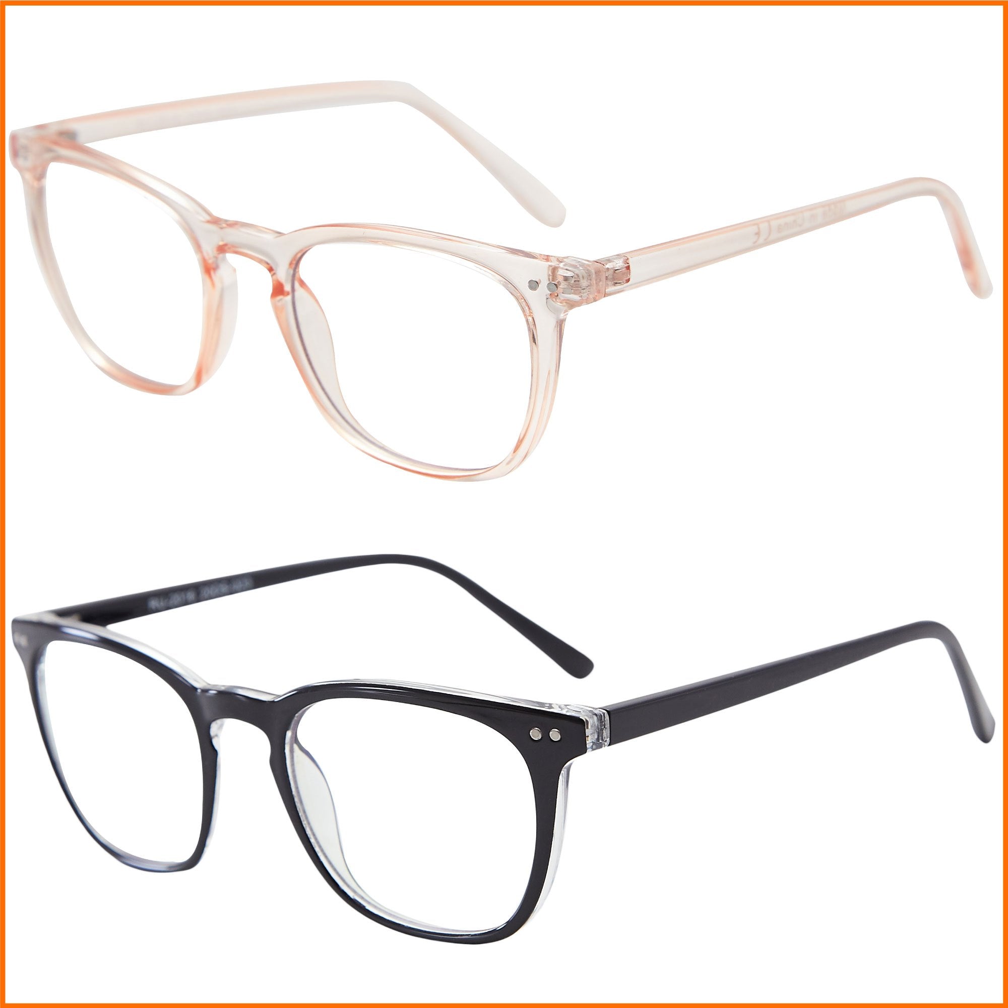 EYEGUARD 2 Pack Square Light Glasses