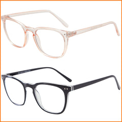 EYEGUARD 2 Pack Square Light Glasses