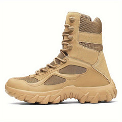 Men's Military Style Hiking Boots Comfy Non Slip Durable Lace Up Shoes