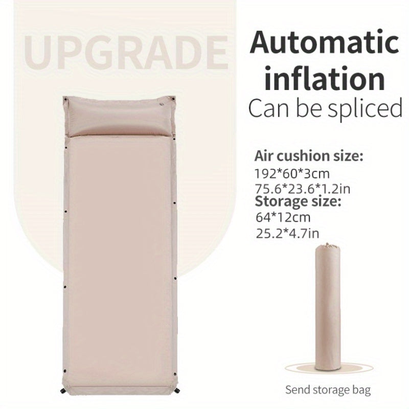 Outdoor Double Inflatable Mattress - Moisture Proof & 1 2in Thick