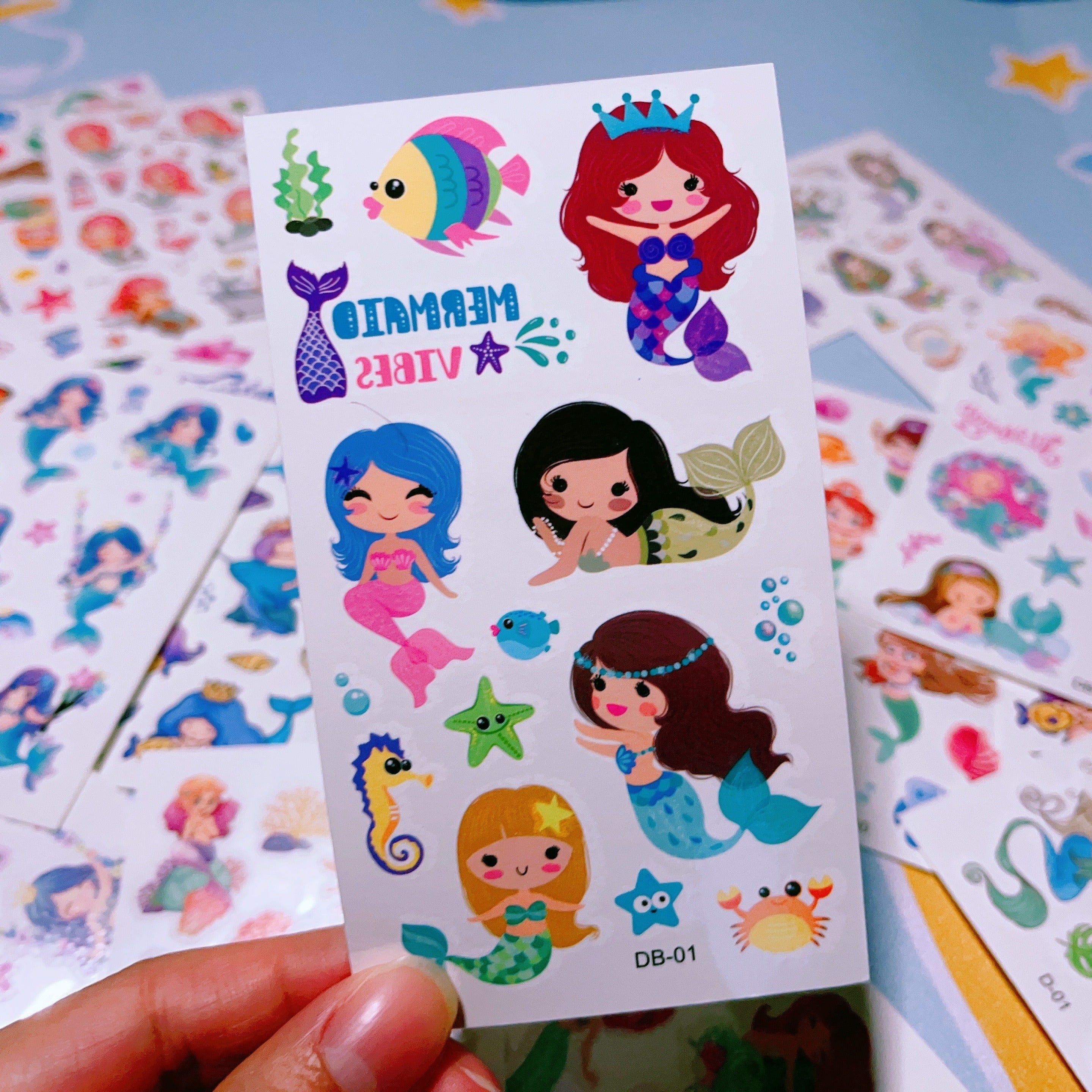 Mermaid Tattoo Stickers Waterproof Ideal for Parties