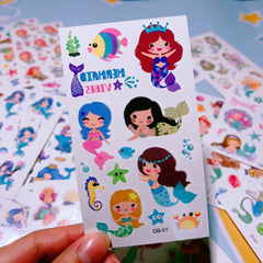 Mermaid Tattoo Stickers Waterproof Ideal for Parties