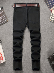 Men's Slim Fit Stretch Denim Jeans with Pockets