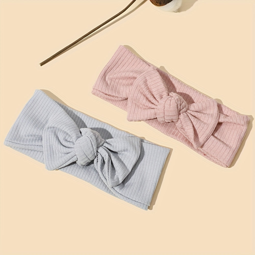 2pcs Baby Headband Butterfly Knot Elastic Newborn Hair Accessories