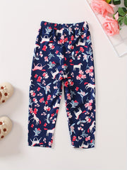 Toddler Girls Floral Unicorn Leggings Summer Clothes