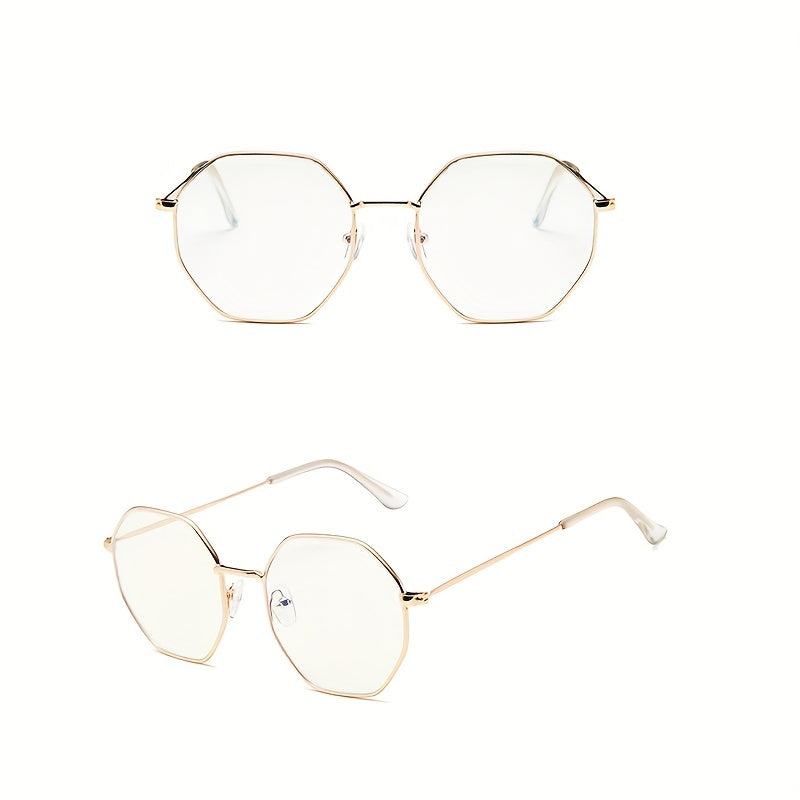 Polygonal Irregular Flat Mirror with Metal Frame