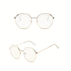 Polygonal Irregular Flat Mirror with Metal Frame