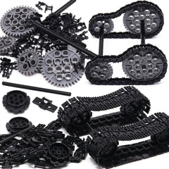 MARUMINE Tech Building Blocks Set w/ Car Tank Wheel Gear Tire Parts
