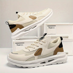 Men's Minimalist Faux Leather Sneakers Spring/Summer
