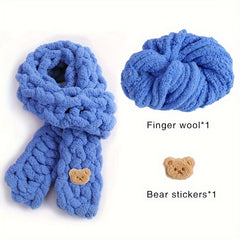 Finger Scarf Cat Tail Line Ice Strip Thick Wool DIY Weaving Material