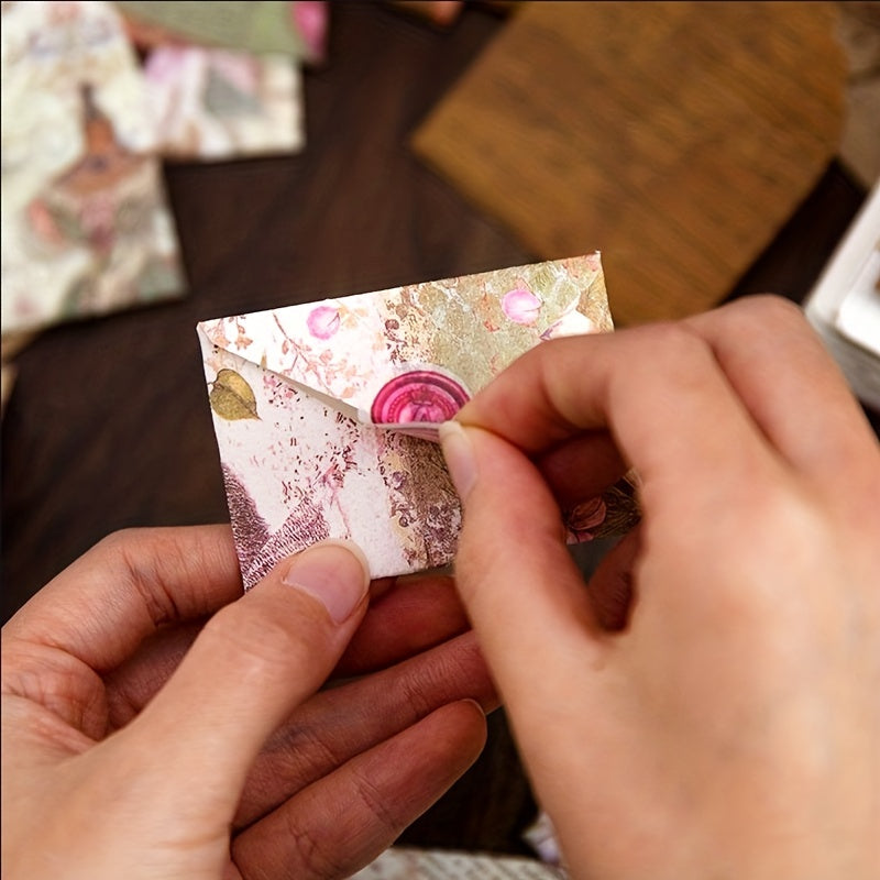 40pcs Mini Envelopes Gift Card Retro Business Card Storage