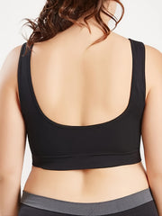 4 Pack Plus Size Sports Bra Set Women's Plus Solid Comfort Yoga B