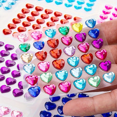 10mm Love Diamond Makeup 3D Sticker Self-adhesive Nail Art Phone Crystal