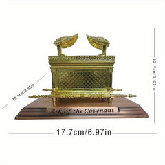 Replica Ark Of The Covenant Statue with Gold and Copper Plating