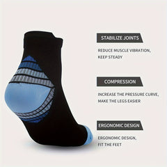 4 Pairs Ankle Compression Socks Arch Support Sports Socks