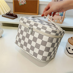 Portable Large Capacity Cosmetic Bag with Handle for Toiletries