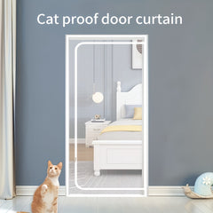 Thickened Pet Screen Door Fits Door Size 83 38inch Cat Resistant Mesh