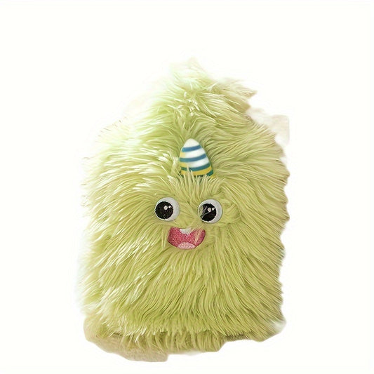 850ml Hot Water Bottle w/ Cartoon Plush Cover Hand Warmer for Winter