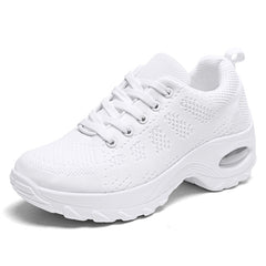 Women's Casual Dance Shoes Air Cushion Weaving Sneakers Arch Support