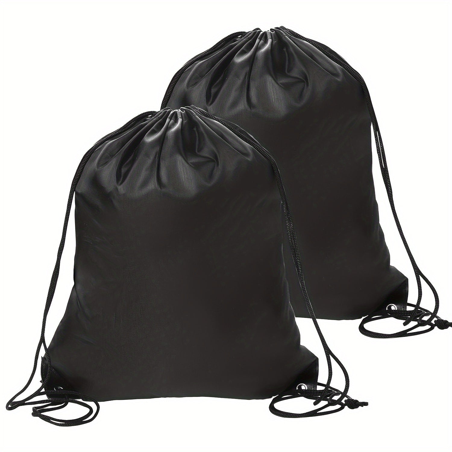 2PCS PE Drawstring Gym Bag For Sports Gym Travel Swimming Beach