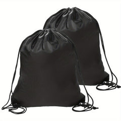 2pcs Drawstring Backpacks Large Capacity Swimming Bag Sports Supplies
