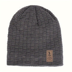 Winter Slouchy Beanie Velvet Warm Knitted Hat Outdoor Ski Pullover Hat