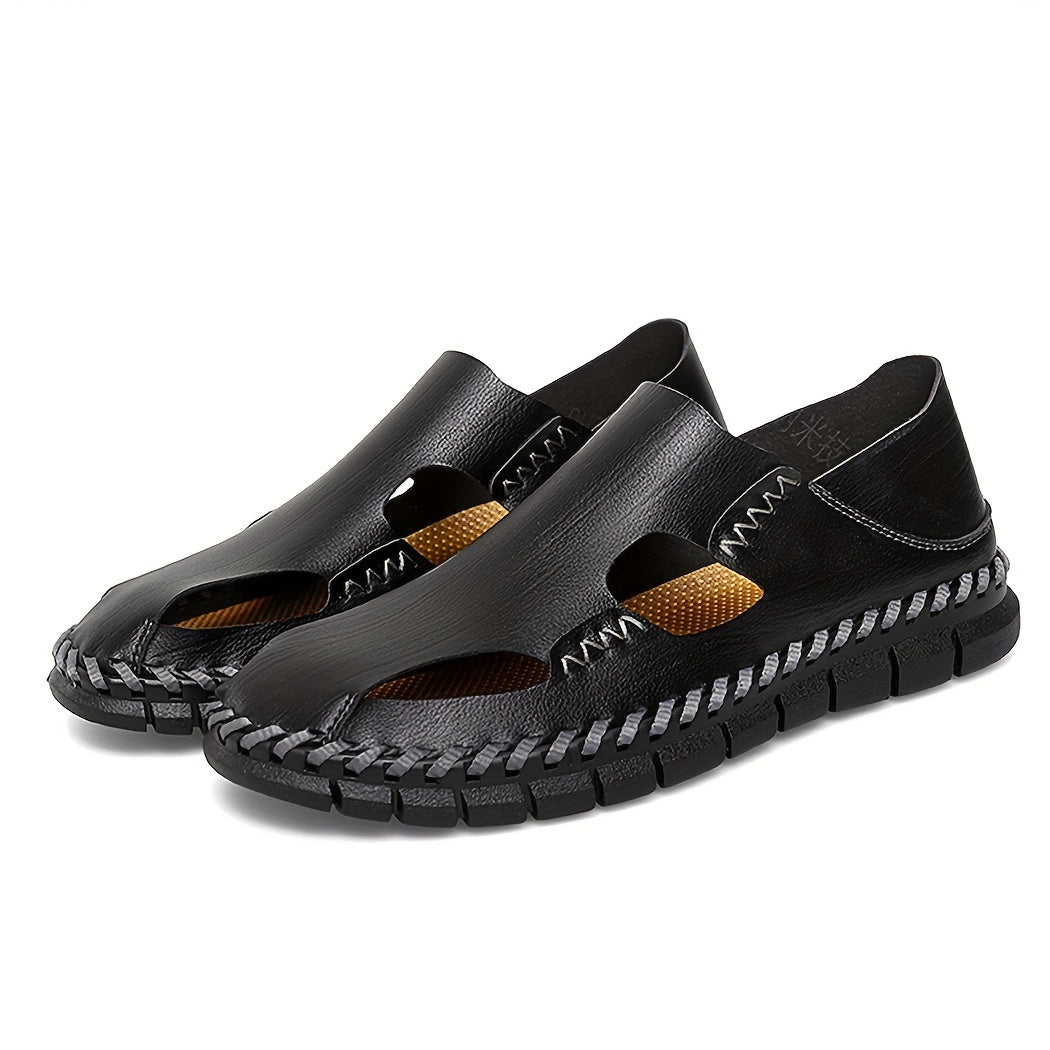 Men's Stitched Sandals - Assorted Colors Casual Walking Shoes