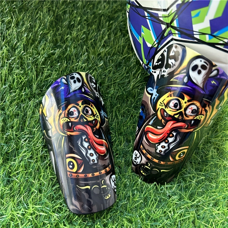 Halloween Soccer Shin Guards Knee Pads Protective Gear Set