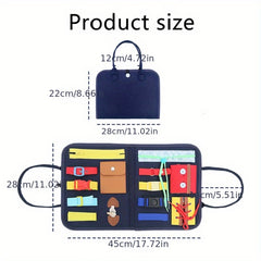 Montessori Teaching Aids Carrying Bag Busy Board Storage