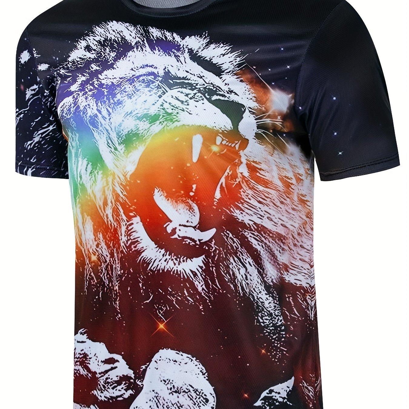 Stylish Lion Printed T Shirt for Men & Women 3D Print
