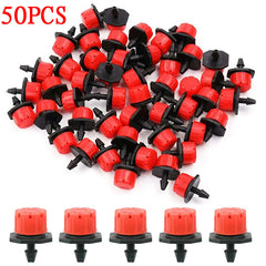 50/100pcs Micro Flow Dripper Drip Head Sprinklers for Irrigation System