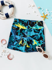 Boys Leaf Swim Trunks Surf Shorts Kids Casual Clothes