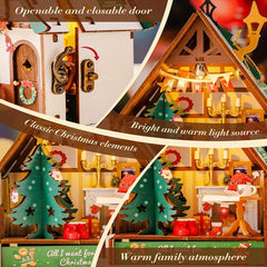 DIY Wooden Dollhouse Kit for Adults: Twinkling Christ