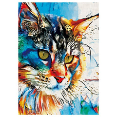 Arrogant Three Long haired Cat Wooden Puzzle Stress Toy Family Game