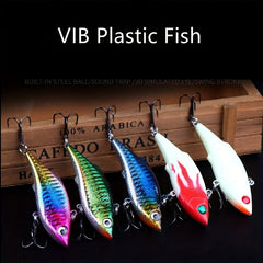 5pcs Vibration Fishing Lure Plastic Bait Simulated Fish Eyes