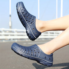 Men's Lightweight Comfy Clogs Hollow Out Non Slip Garden Shoes