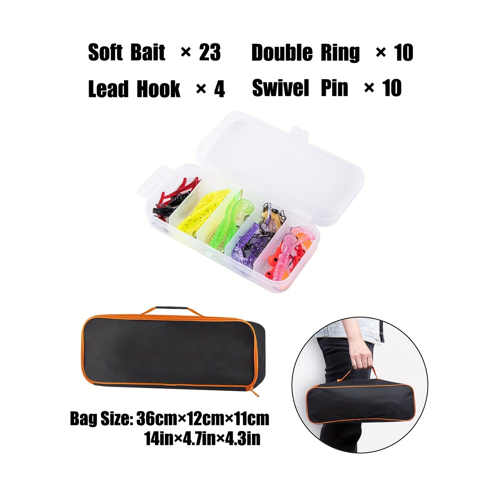 Kids' Fishing Pole Set Telescopic Rod 51in Lure & Reel Combo Kit