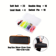 Kids' Fishing Pole Set Telescopic Rod 51in Lure & Reel Combo Kit