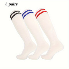 Men's Knee High Sport Socks, Sweat Absorbing, Breathable, 10 Pairs