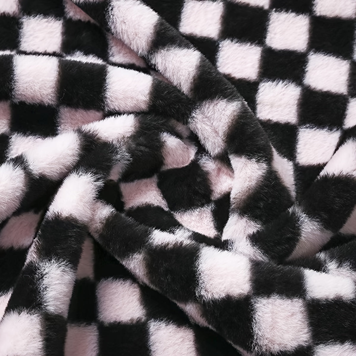 Rabbit Fur Soft DIY Quilt Single Set Fabric DIY Throw Pillow & Tablecloth
