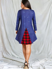 Plus Santa Claus Print Top & Leggings Set