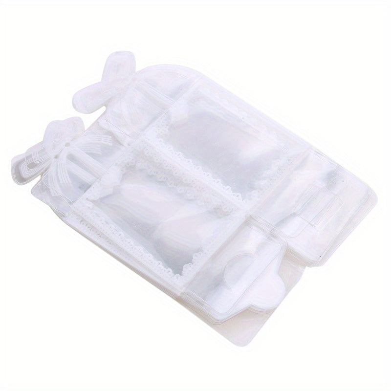 10pcs Transparent Printed Food Packaging Box Candy Chocolate Party Favors