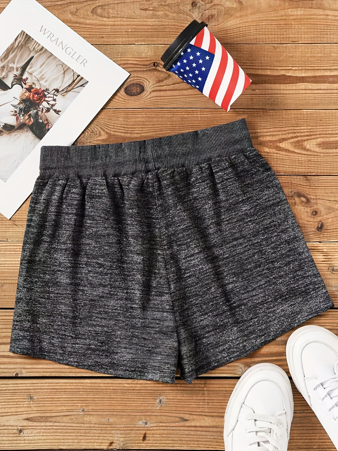 Print Drawstring Shorts for Women
