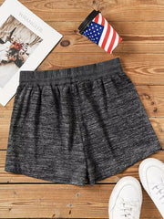 Print Drawstring Shorts for Women