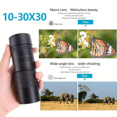 Portable Monocular Telescope 30X30 Extendable Zoom Handheld 10x Telescope