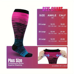 Compression Socks 20 30 Mmhg Extra Wide Knee High Support Socks