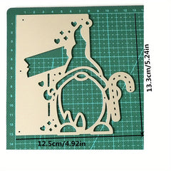 Christmas Greeting Metal Cutting Dies for Cardmaking DIY Scrapbooking Crafting